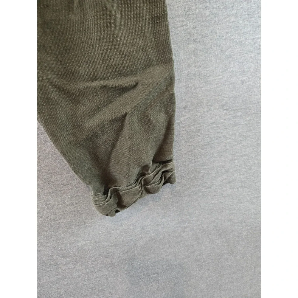 Wilfred Aritzia Trousers Womens‎ 2 Olive Allant Cropped Drawcord Linen Pants